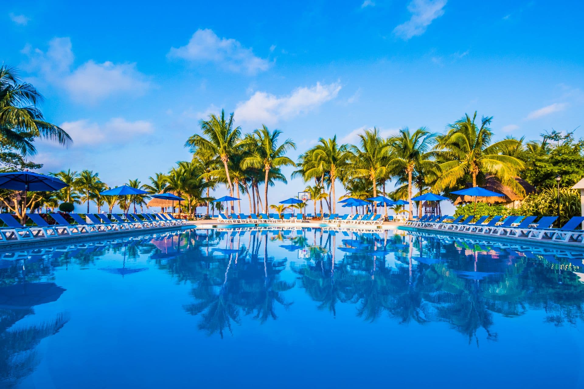 Swimming pool area at Allegro Cozumel