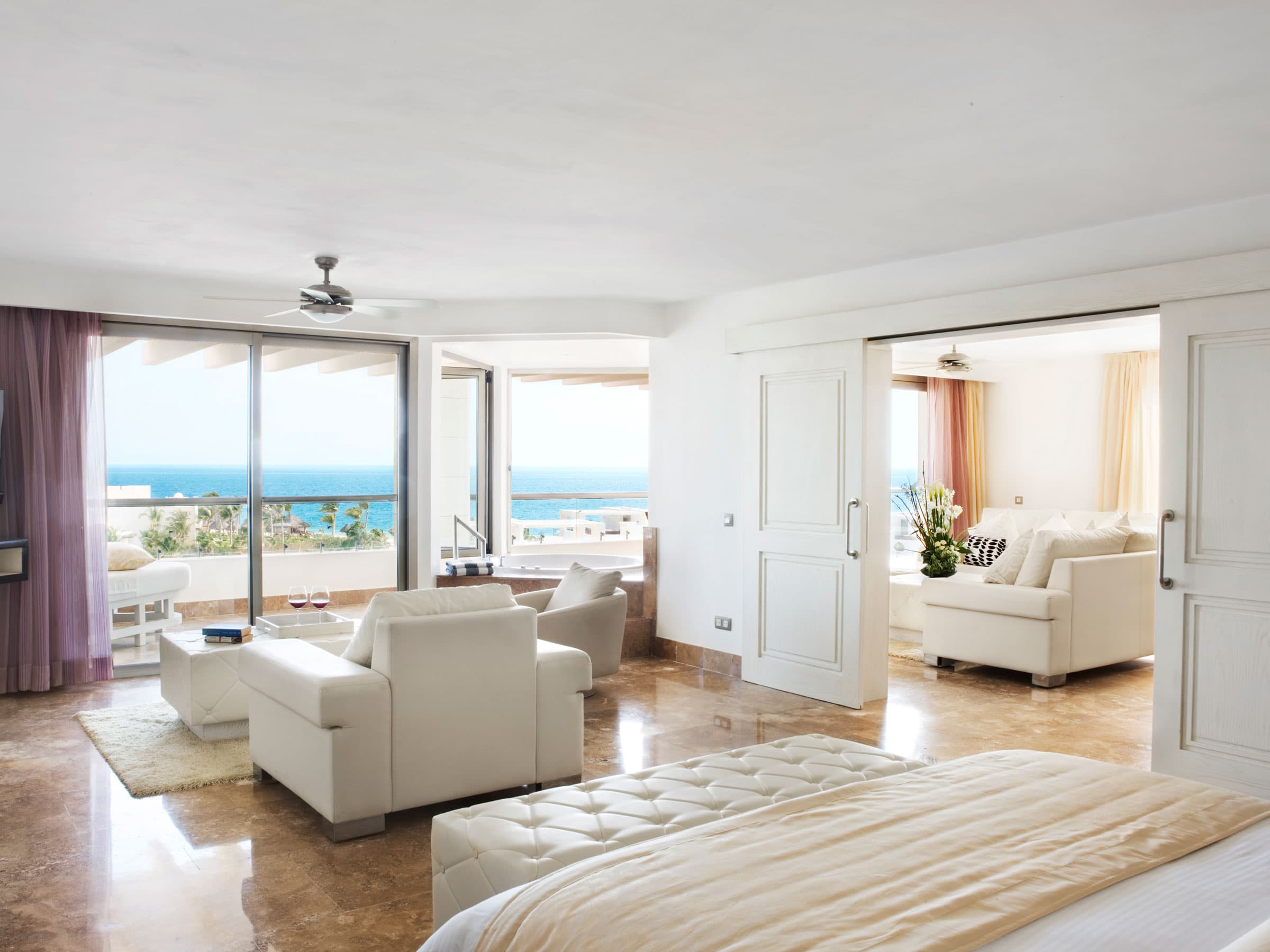 Penthouse Suite with expansive plunge pool and panoramic ocean views