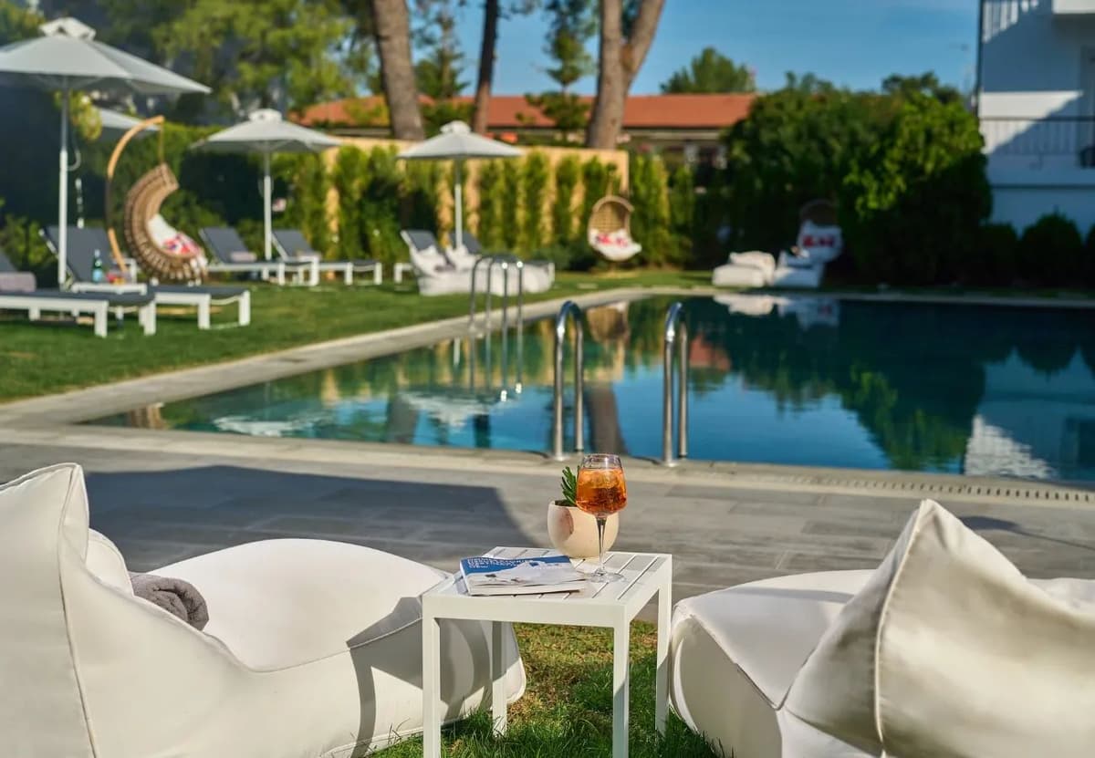 Swimming pool at Domes Noruz Kassandra