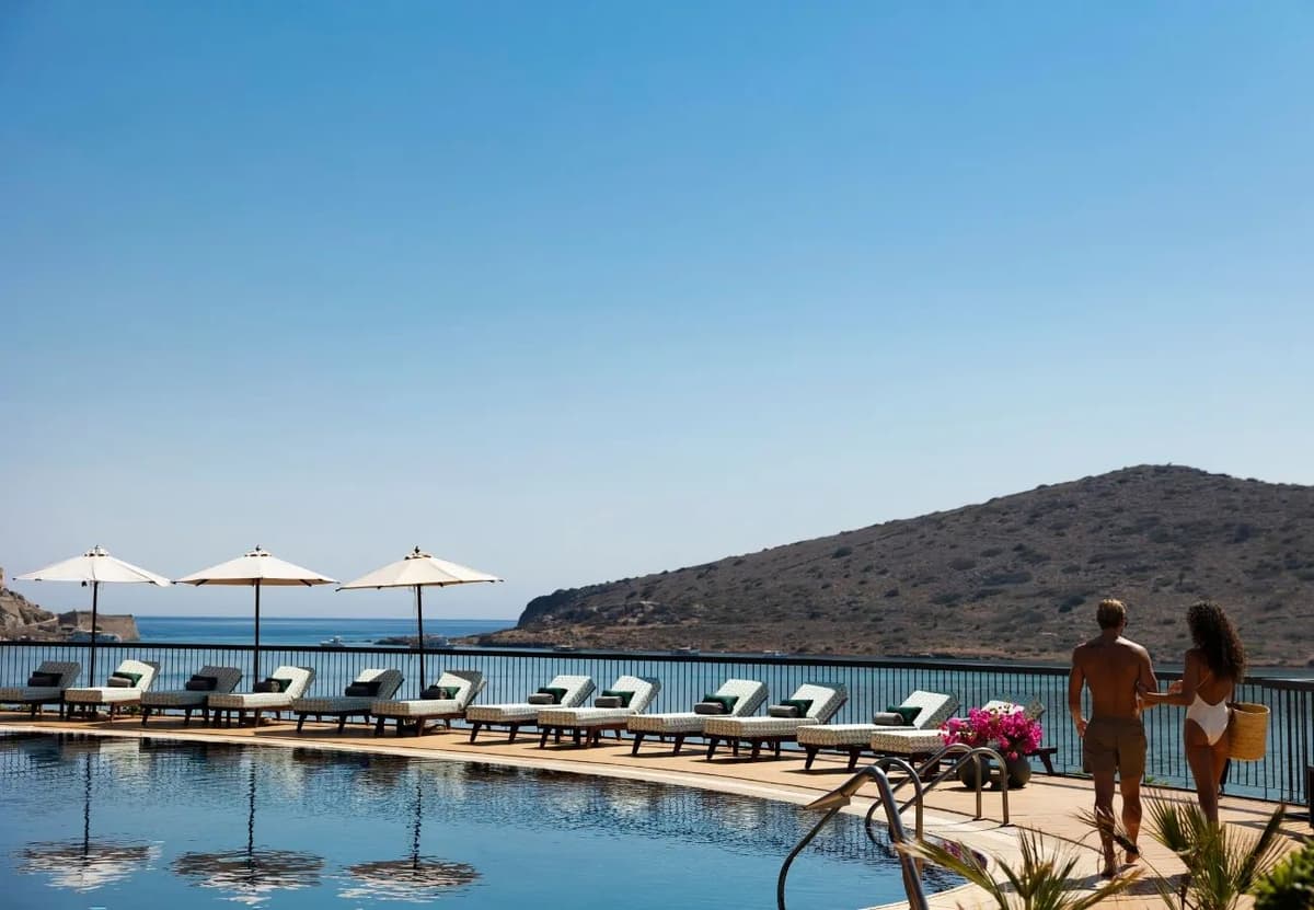 Swimming pool at Domes of Elounda, Autograph Collection
