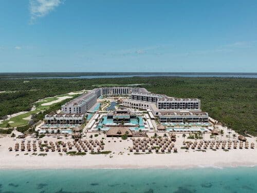 Resort exterior at Excellence Coral Playa Mujeres