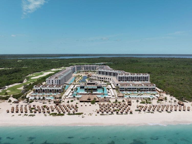 Resort exterior at Excellence Coral Playa Mujeres