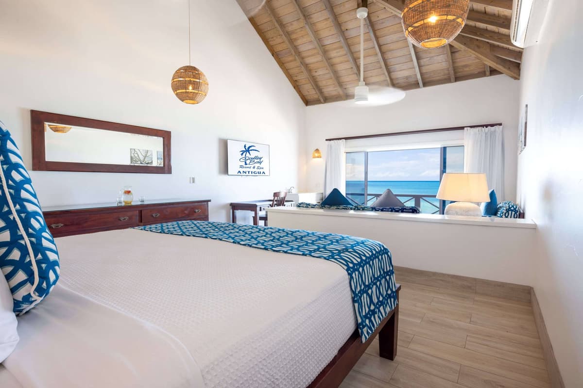 Guest room at Galley Bay Resort & Spa
