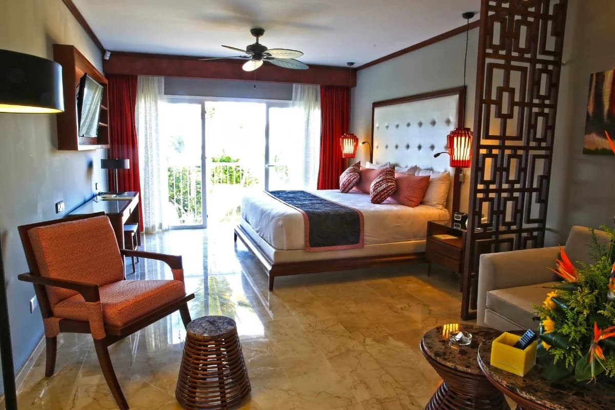 Luxury Master Suite with spacious living area, premium decor, and upgraded amenities