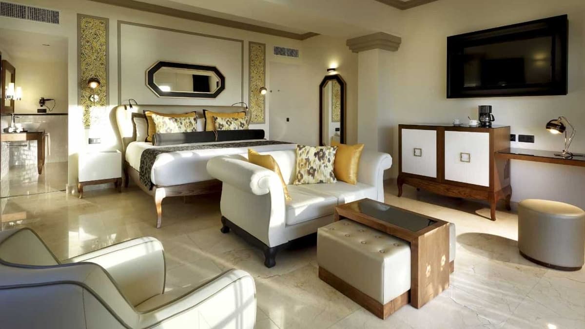 Romance Villa Suite at Grand Palladium Lady Hamilton, an adults-only bungalow with private entrance, outdoor shower, and Caribbean ocean views