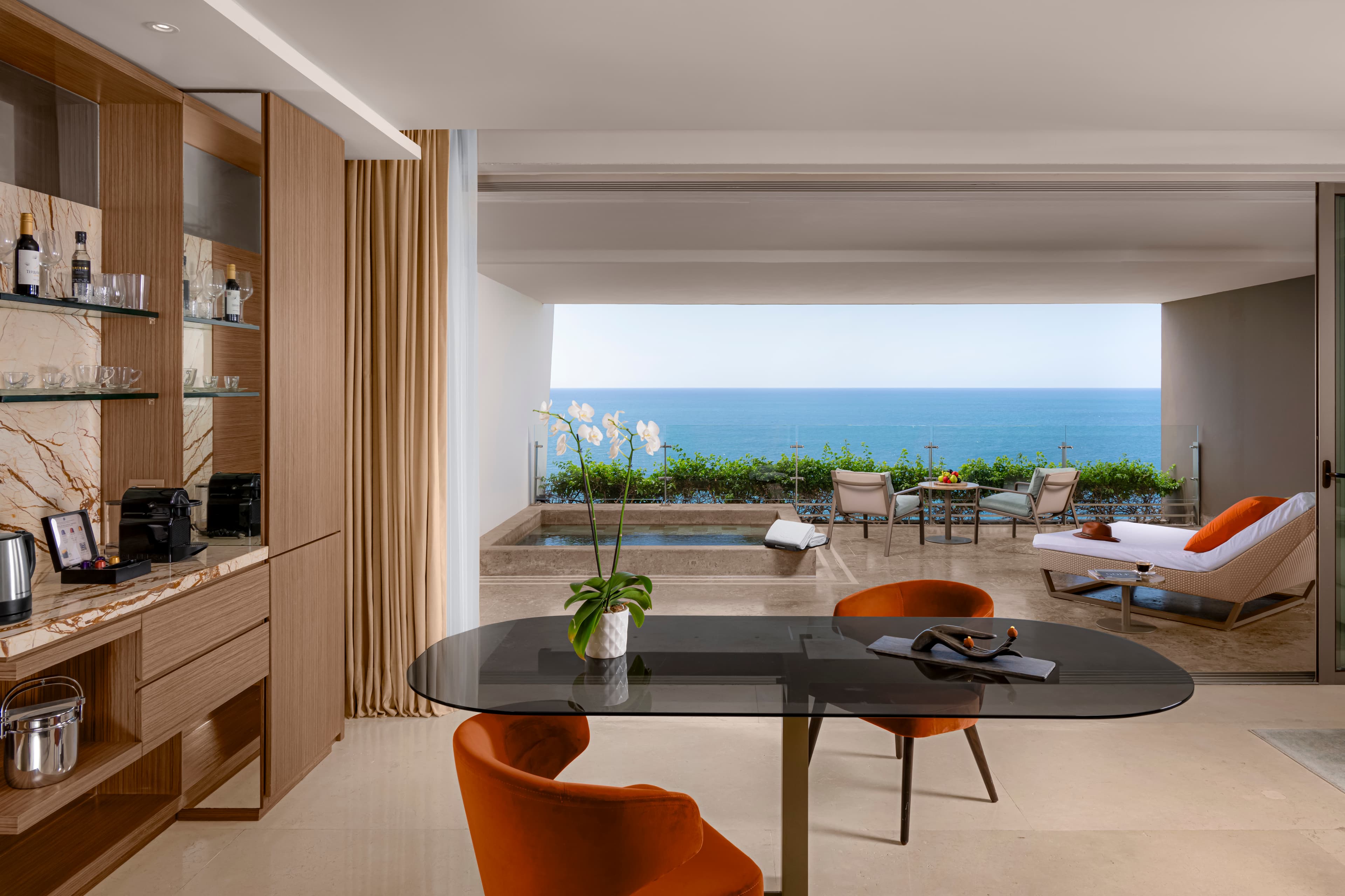 Grand Class Suite with private plunge pool and oceanfront terrace