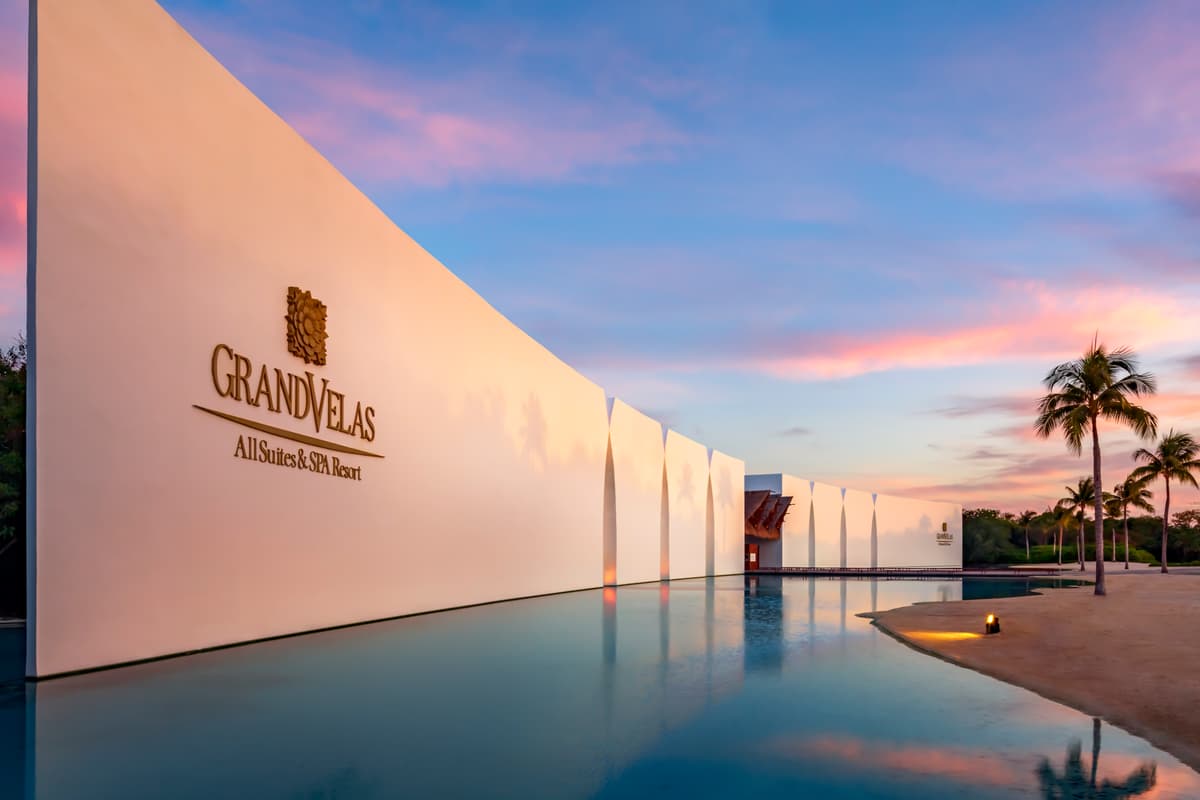 Grand Velas Riviera Maya entrance portico and arrival experience