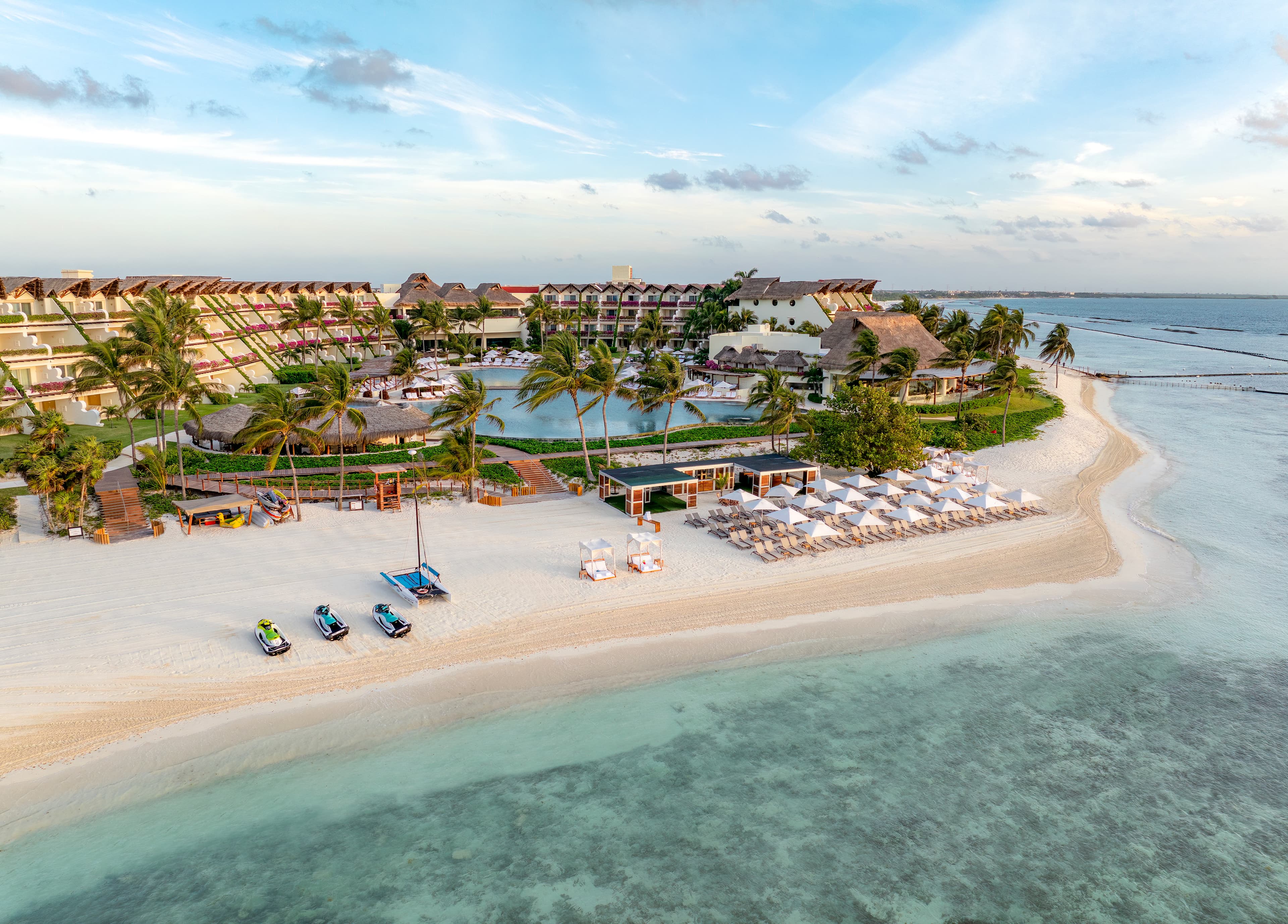 Caribbean beachfront at Grand Velas Riviera Maya Ambassador section