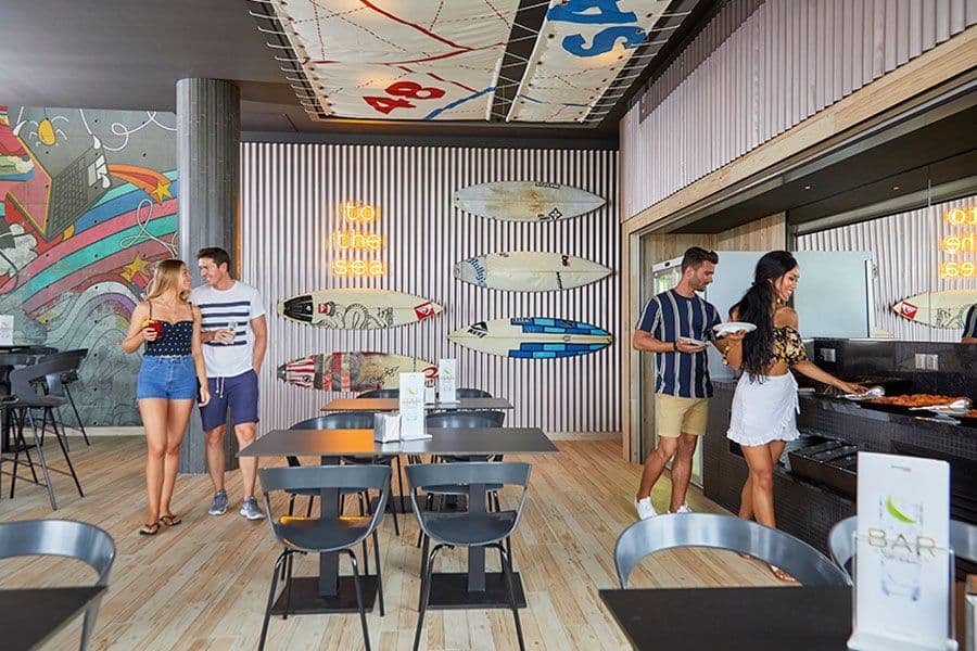 Swimming pool area at Hotel Riu Atoll