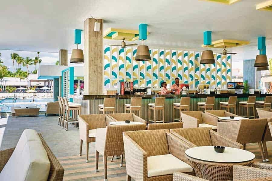 Swimming pool area at Hotel Riu Bambu