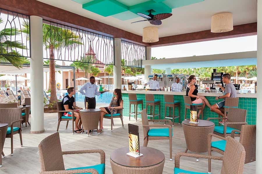 Swimming pool area at Hotel Riu Cabo Verde