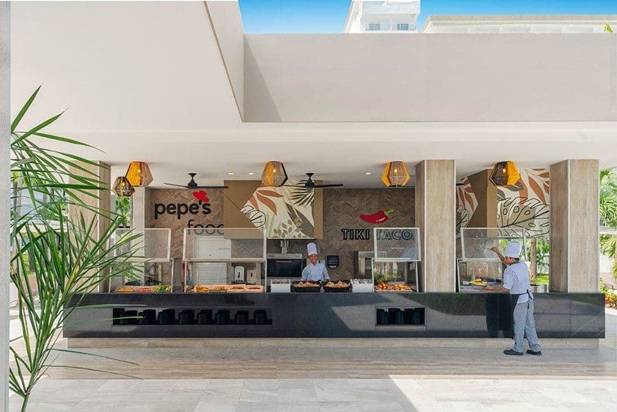 Restaurant at Hotel Riu Caribe