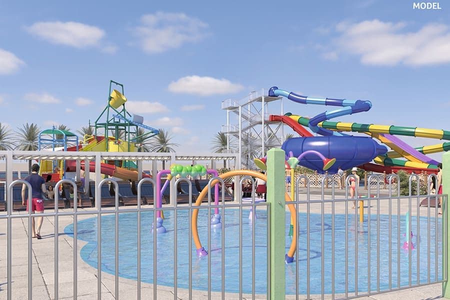 Swimming pool area at Hotel Riu Dubai