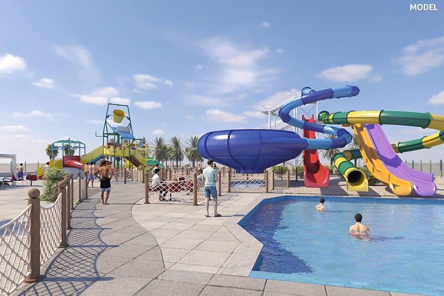Swimming pool area at Hotel Riu Dubai