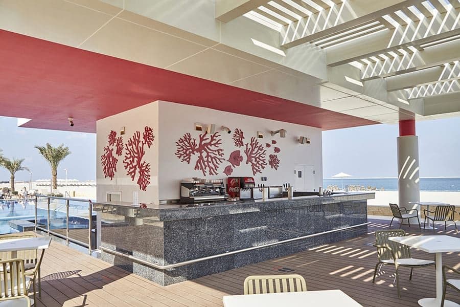 Swimming pool area at Hotel Riu Dubai