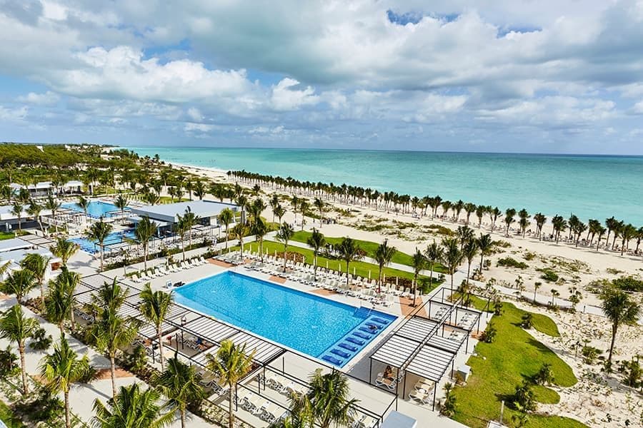 Swimming pool area at Hotel Riu Dunamar