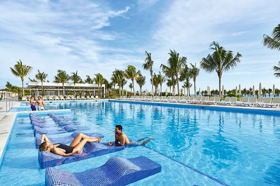 Swimming pool area at Hotel Riu Dunamar
