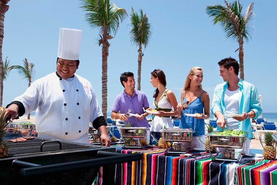 Restaurant at Hotel Riu Emerald Bay