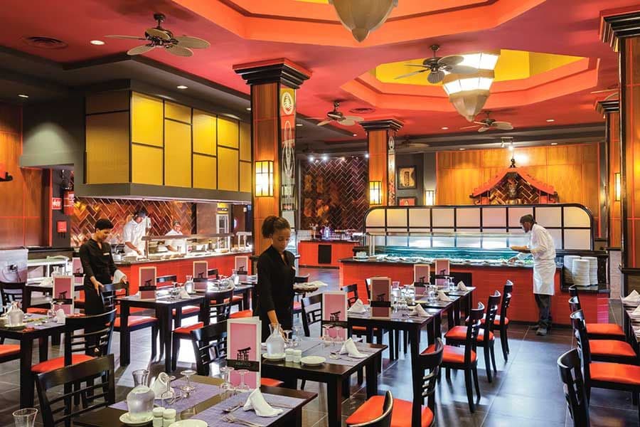 Restaurant at Hotel Riu Funana