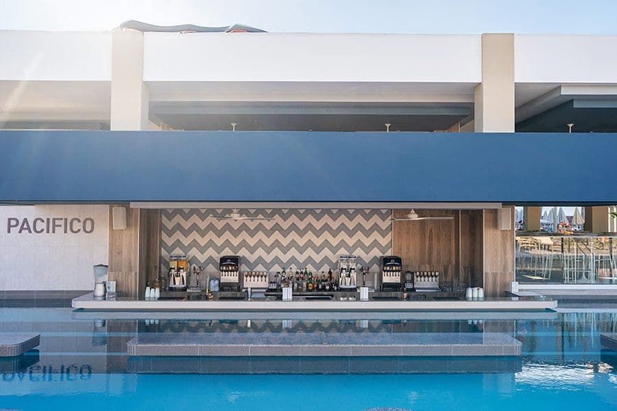 Swimming pool area at Hotel Riu Jalisco