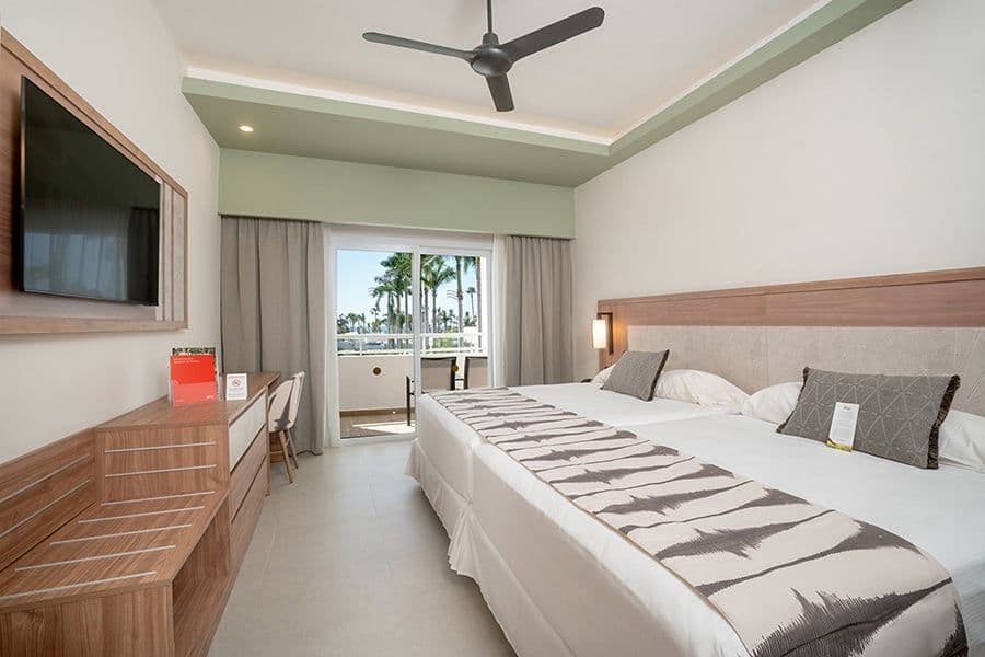 Guest room at Hotel Riu Jalisco