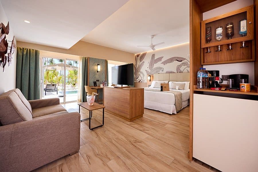 Guest room at Hotel Riu Naiboa