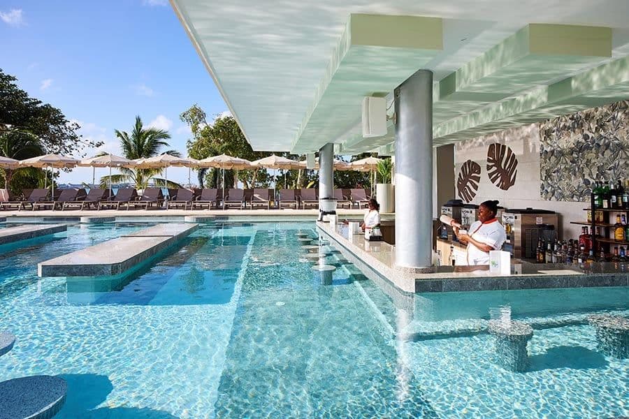 Swimming pool area at Hotel Riu Negril