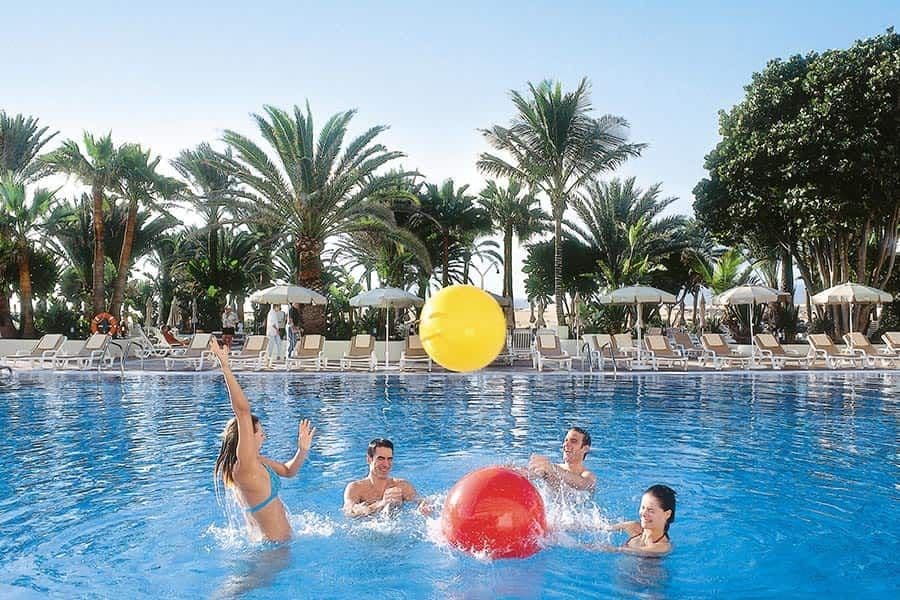 Swimming pool area at Hotel Riu Oliva Beach Resort