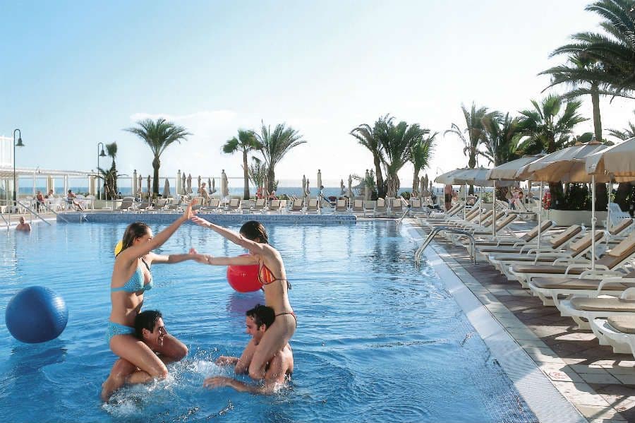 Swimming pool area at Hotel Riu Oliva Beach Resort