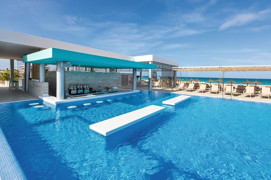 Swimming pool area at Hotel Riu Palace Boavista