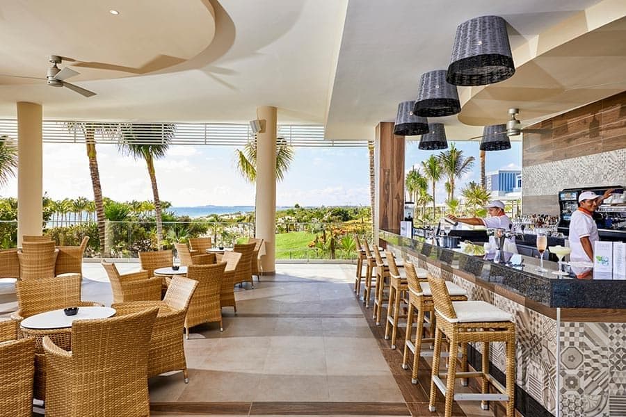 Swimming pool area at Hotel Riu Palace Costa Mujeres