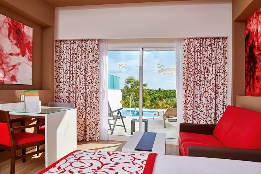 Guest room at Hotel Riu Palace Costa Mujeres