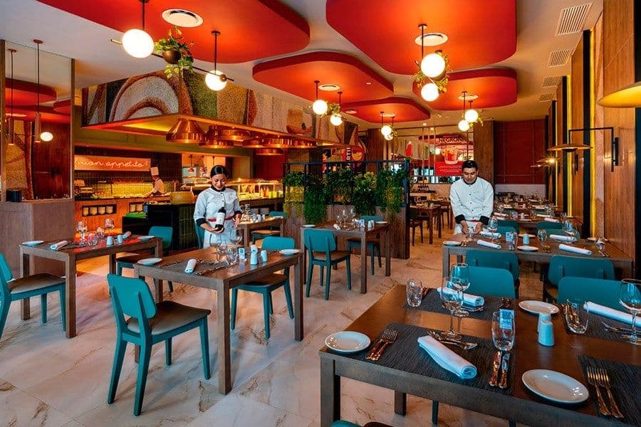 Restaurant at Hotel Riu Palace Kukulkan