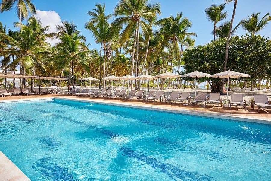 Swimming pool area at Hotel Riu Palace Macao