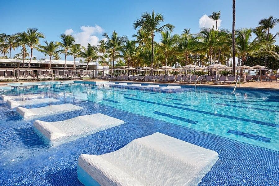 Swimming pool area at Hotel Riu Palace Macao