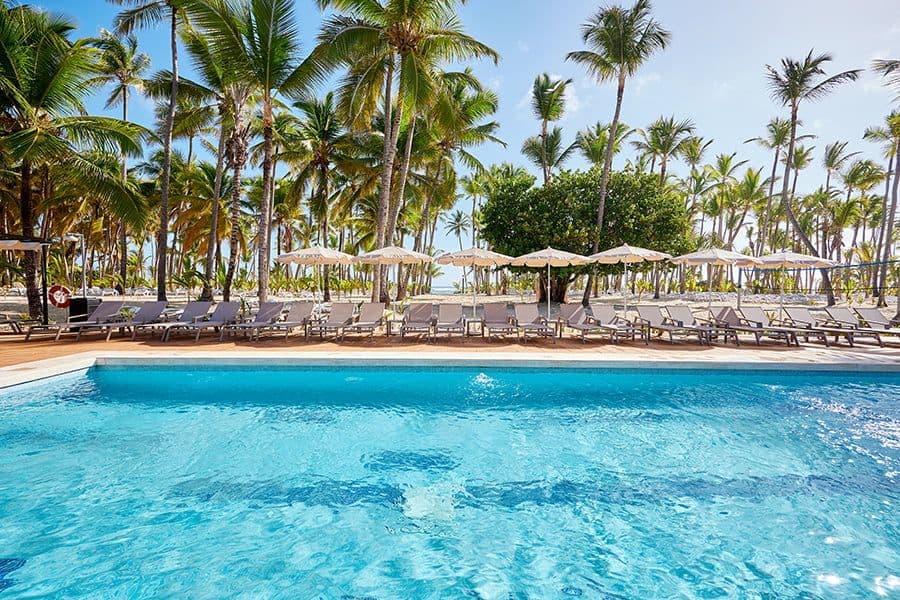 Swimming pool area at Hotel Riu Palace Macao