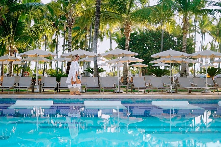 Swimming pool area at Hotel Riu Palace Macao