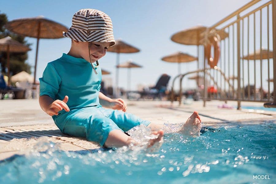 Swimming pool area at Hotel Riu Palace Phuket