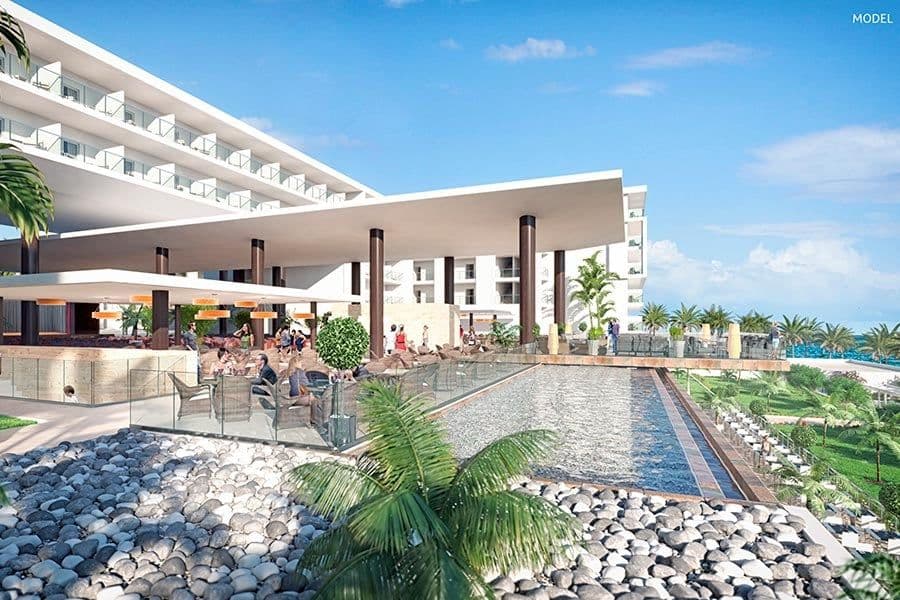 Swimming pool area at Hotel Riu Palace Swahili