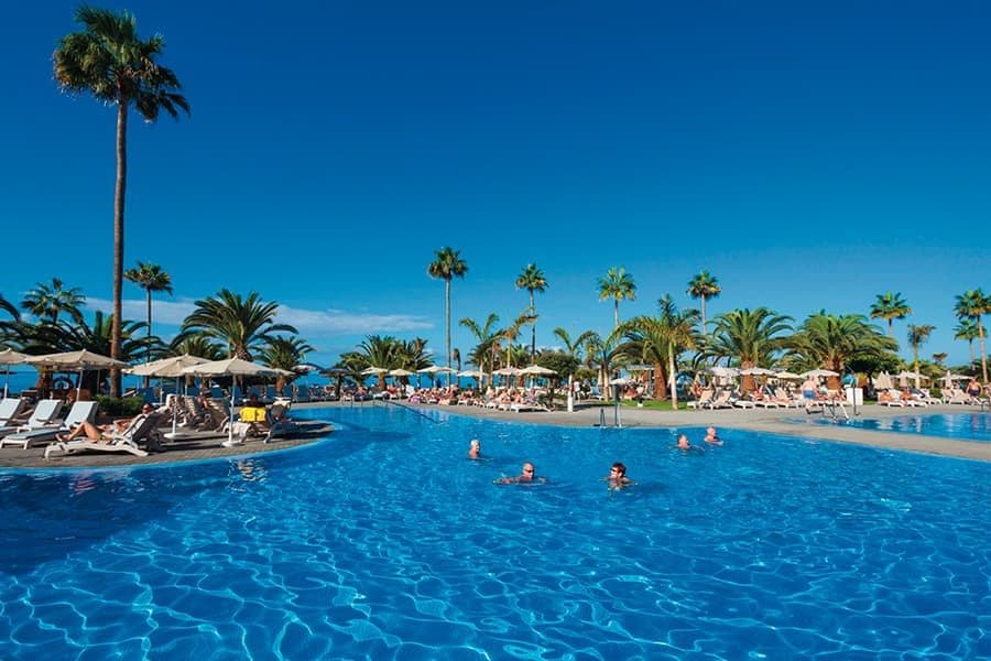 Swimming pool area at Hotel Riu Palace Tenerife