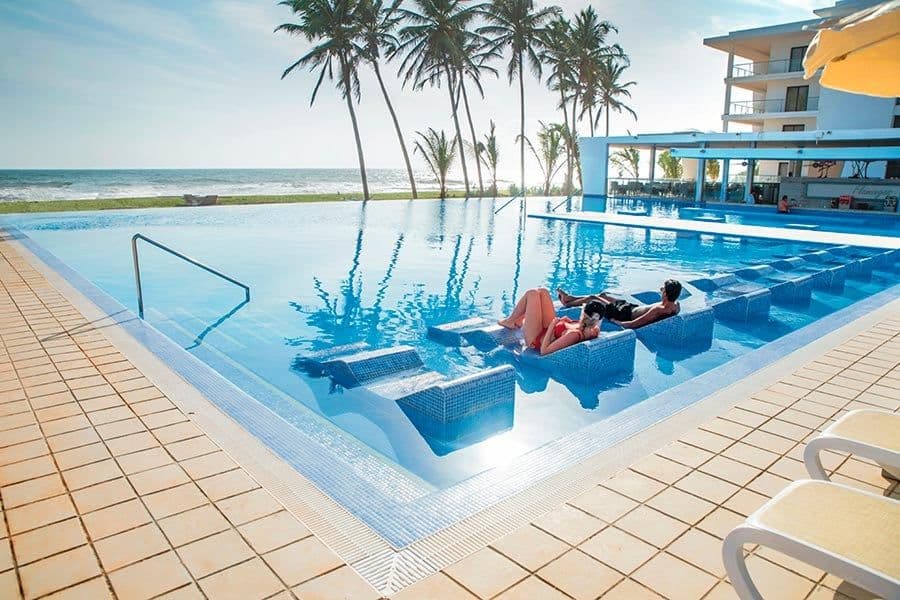 Swimming pool area at Hotel Riu Sri Lanka