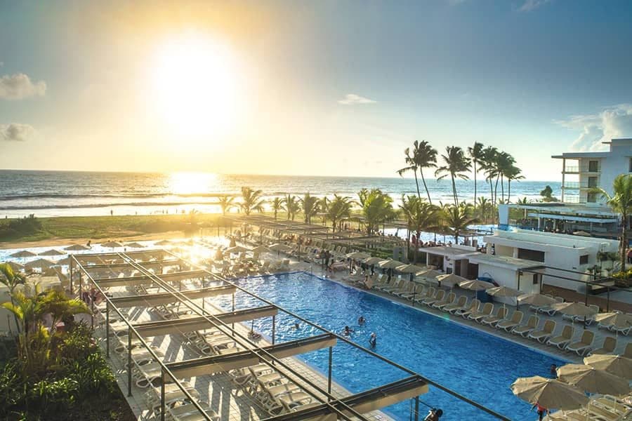 Swimming pool area at Hotel Riu Sri Lanka