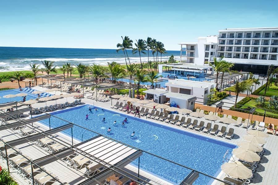 Swimming pool area at Hotel Riu Sri Lanka