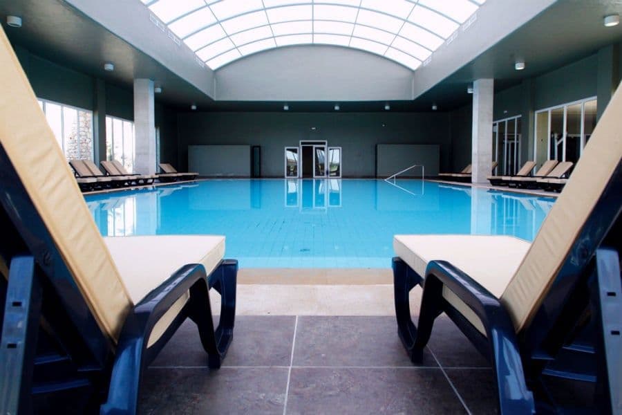 Swimming pool area at Hotel Riu Tikida Dunas