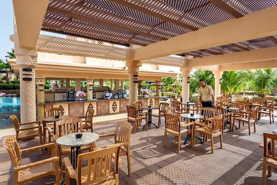 Swimming pool area at Hotel Riu Touareg