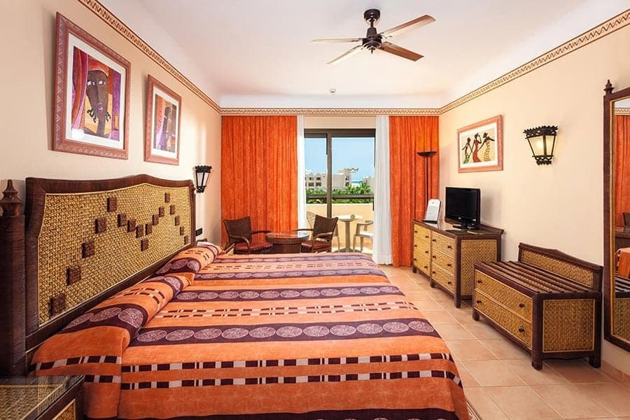 Guest room at Hotel Riu Touareg