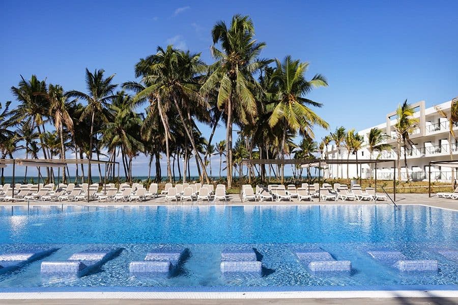 Swimming pool area at Hotel Riu Turquoise