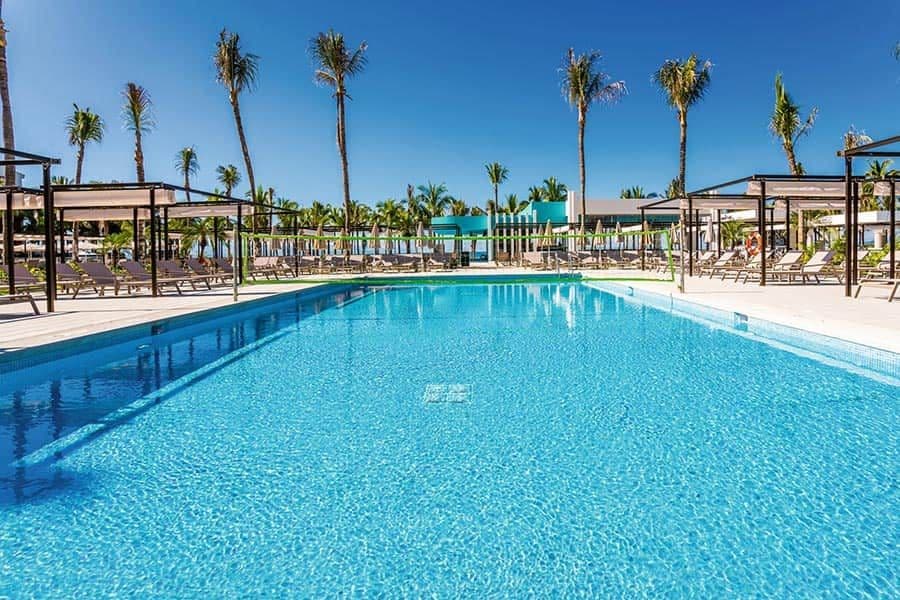 Swimming pool area at Hotel Riu Vallarta