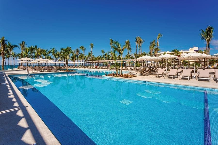 Swimming pool area at Hotel Riu Vallarta