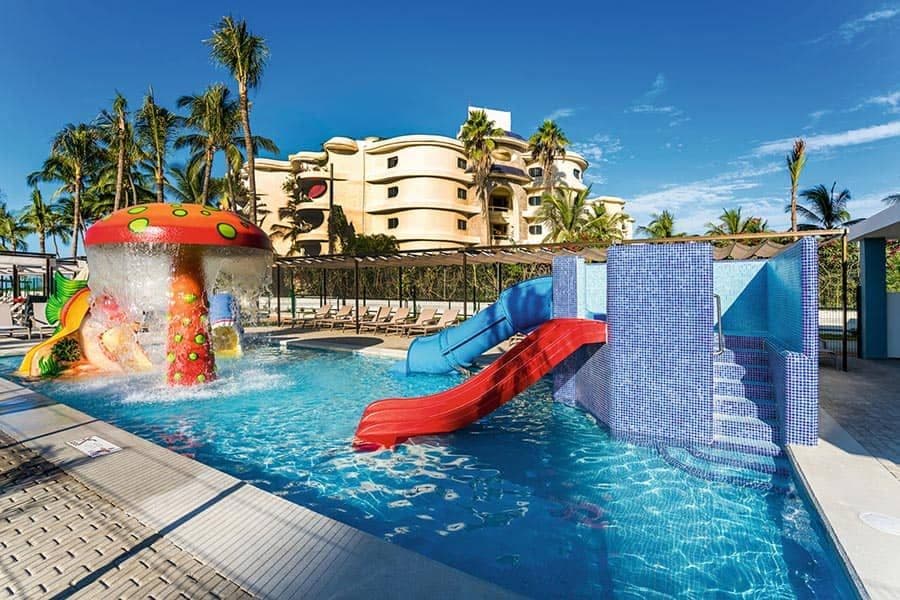 Swimming pool area at Hotel Riu Vallarta